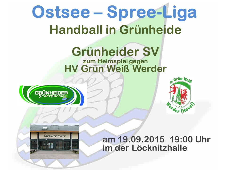 Heimspiel Grünheide gegen Werder 19.09.2015