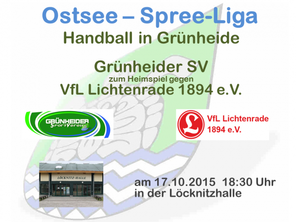 Handball Grünheide_Heimspiel_VfL Lichtenrade 17.10.2015