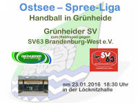 Handball Grünheide_Heim gegen SV63_23.01.2016_18.30
