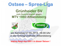 Handball Grünheide_Auswärts gegen 1860 Altlandsberg 07.05.2016 18.00
