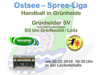 Auf zum Heimspiel gegen SG Uni Greifswald / Loitz