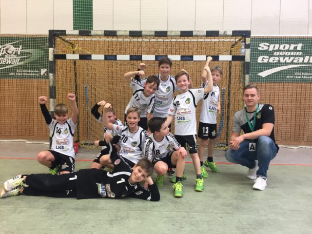Die männliche E-Jugend zieht mit einem 31:9 Sieg gegen Altlandsberg ins Pokalfinale ein