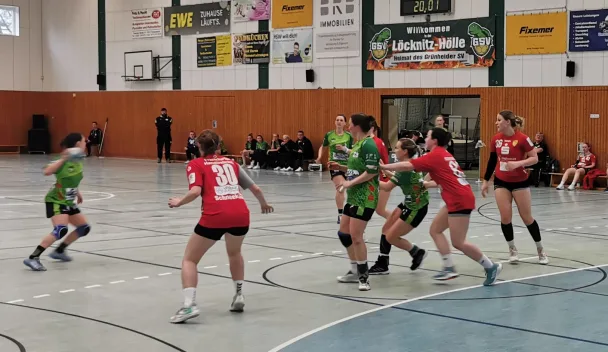 1. Frauen: Anfangs gut mitgehalten – GSV-Ladies verlieren in Brandenburgliga gegen den Frankfurter HC II mit 24:39 (12:16) – Nächstes Heimspiel bereits am Freitagabend